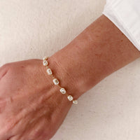 18K Gold Filled Baroque Pearl Bracelet