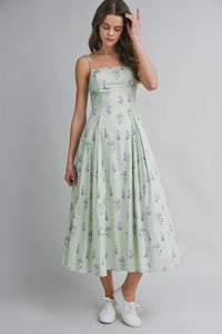 Violette Cotton Spring Midi Dress