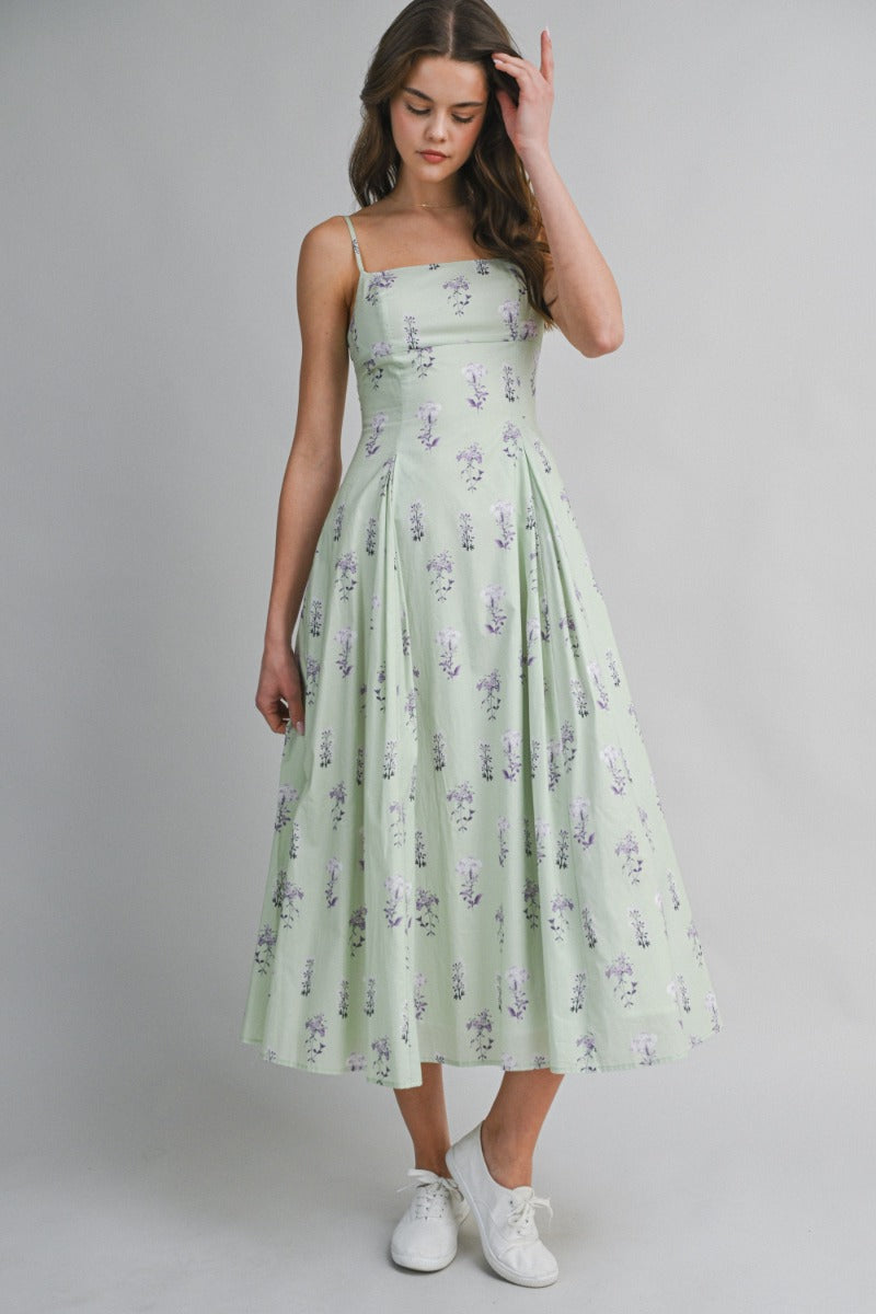 Violette Cotton Spring Midi Dress